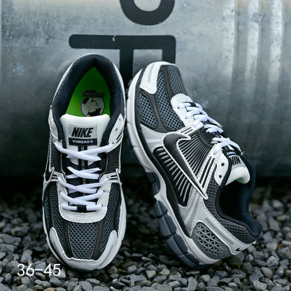 Nike Air Zoom Vomero 5 Sneakers, Black and White