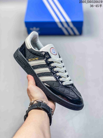 Adidas Spezial Low-Top Sneakers in Black and White