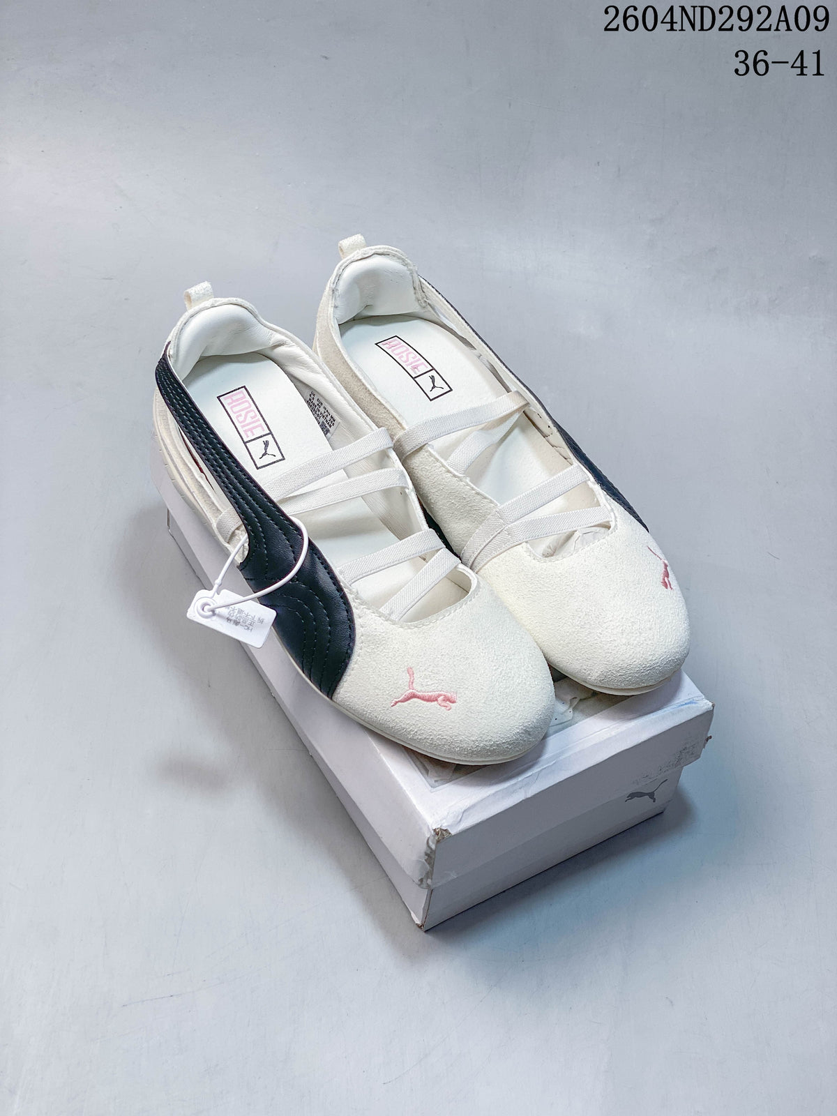 Puma Speedcat Ballet Sneakers in Cream and Navy