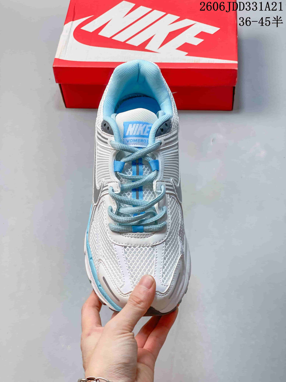 Nike Zoom Vomero 5 White Blue Running Shoes FJ4151-004