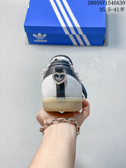 Adidas Samba Jane Mary Jane Sneakers White Black KH6231