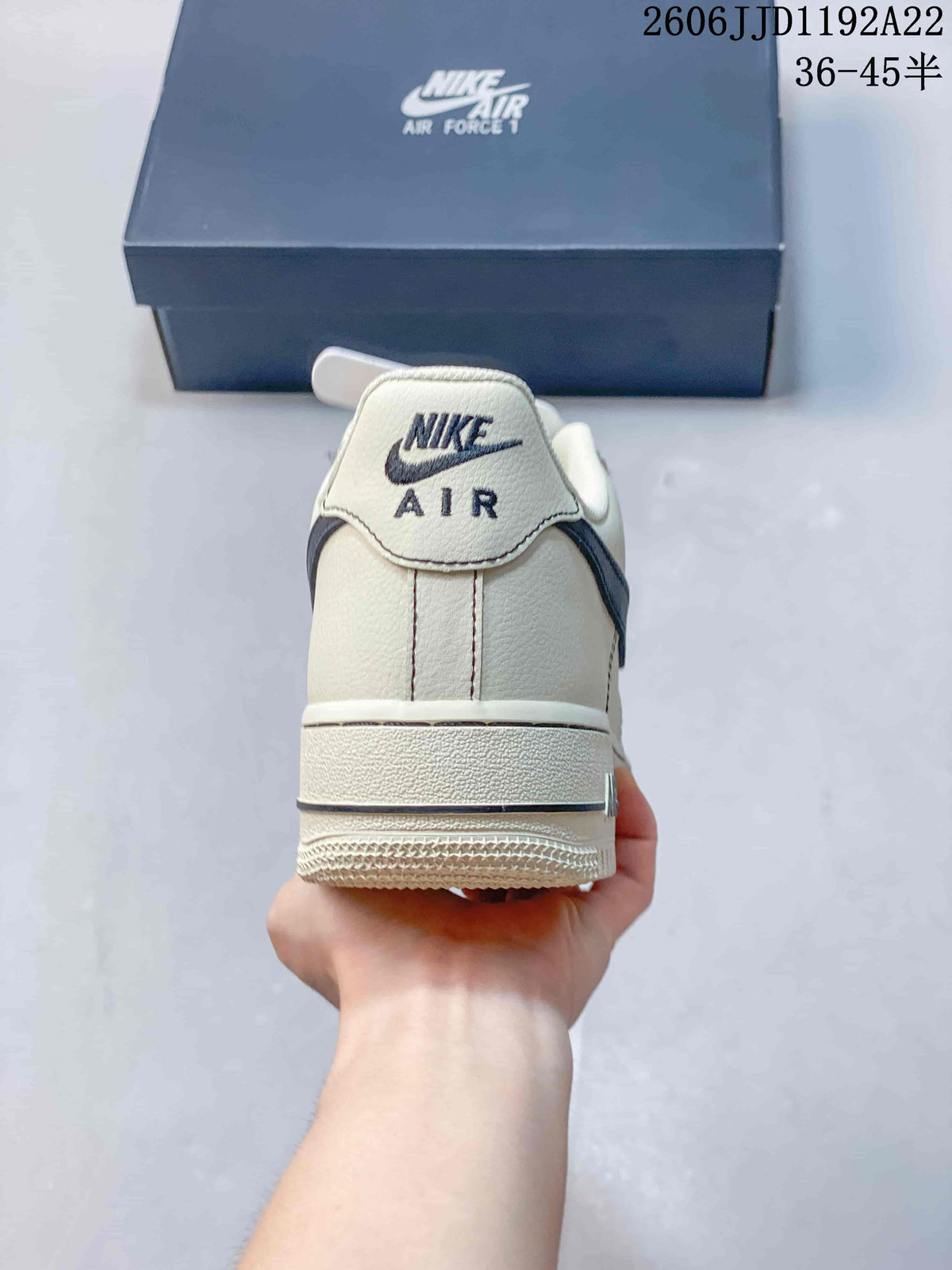 Nike Air Force 1 ’07 Low Blue-and-Ivory Sneakers