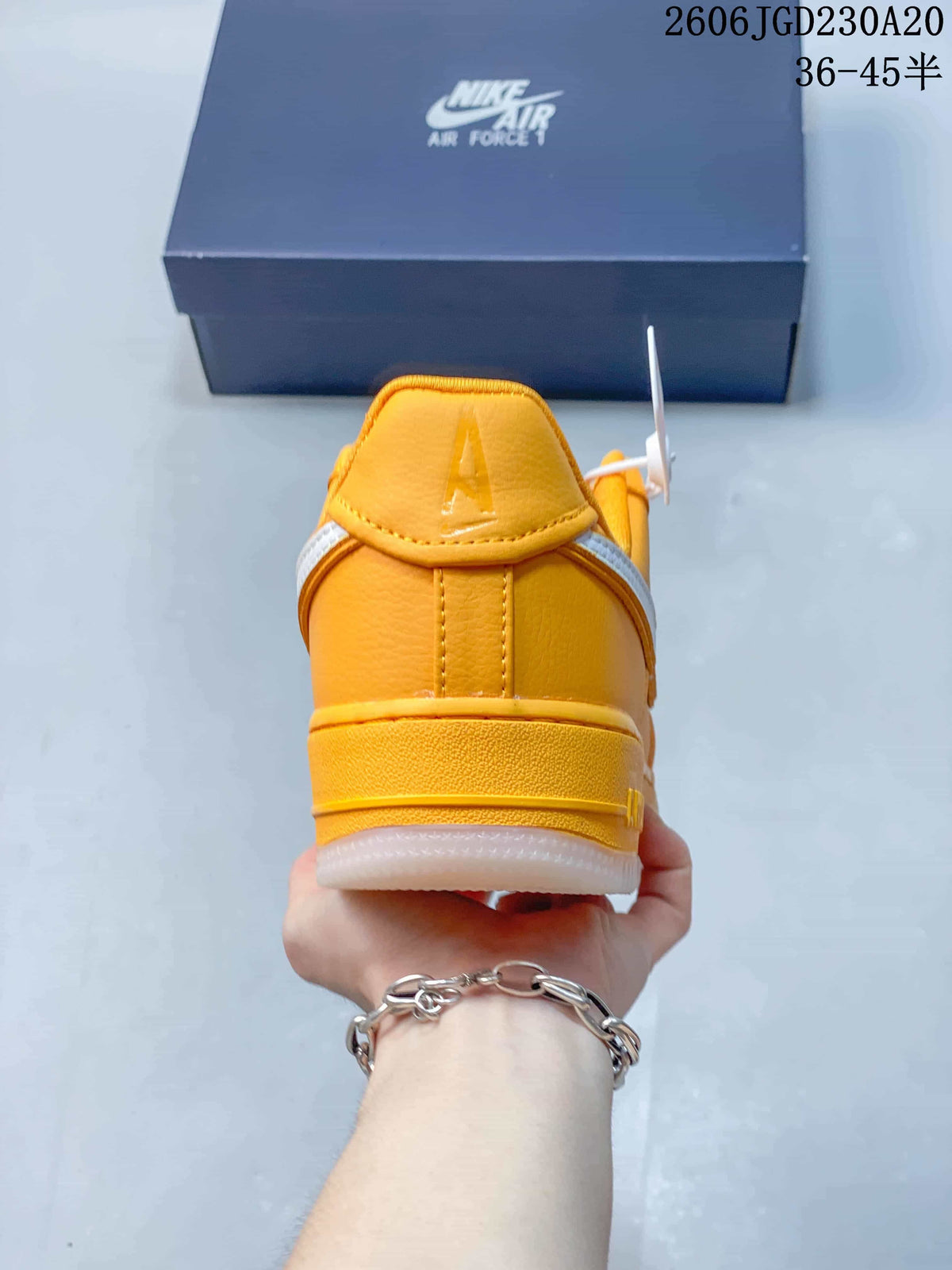 Nike Air Force 1 Low Sneakers in Yellow and White