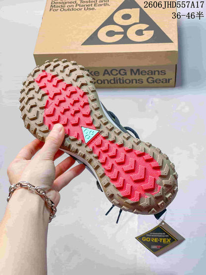 Nike ACG Mountain Fly Outdoor Sneakers in Green and Gray