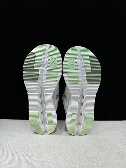 On Cloudnova 2 Sneakers in White and Sage