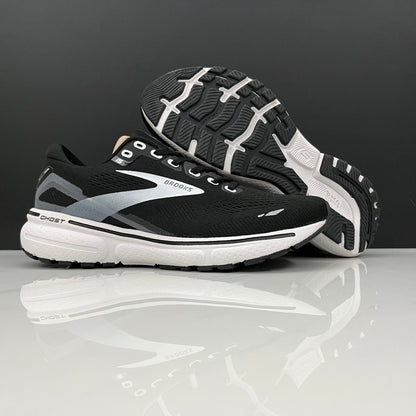 Brooks Ghost 15 Running Shoes, Black and White