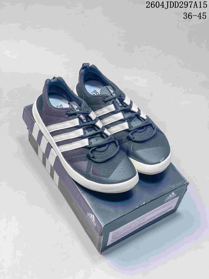 adidas Terrex CC Boat Water Shoes, Dark Gray and White