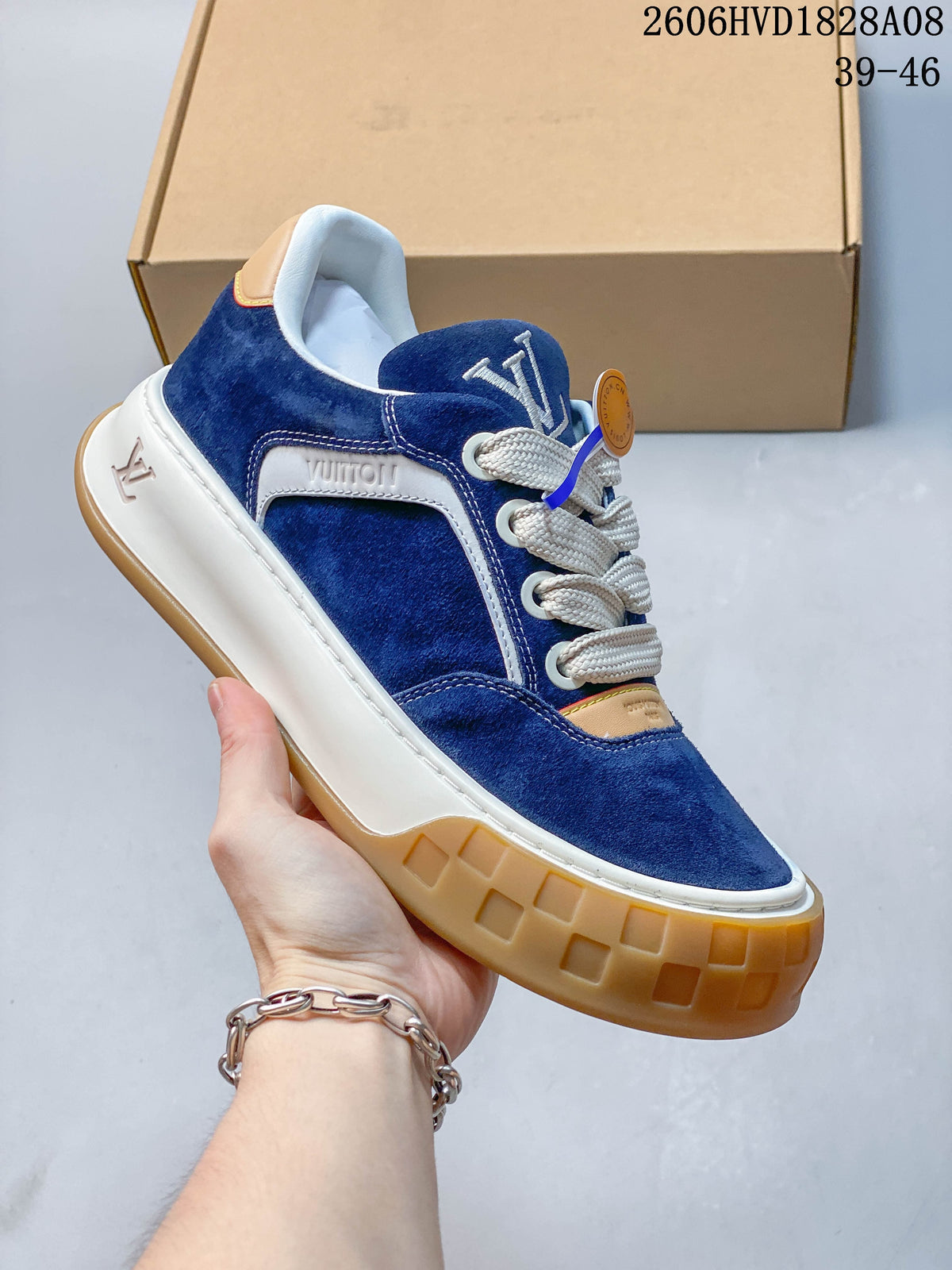Louis Vuitton Low-Top Sneakers with Chunky Gum Sole