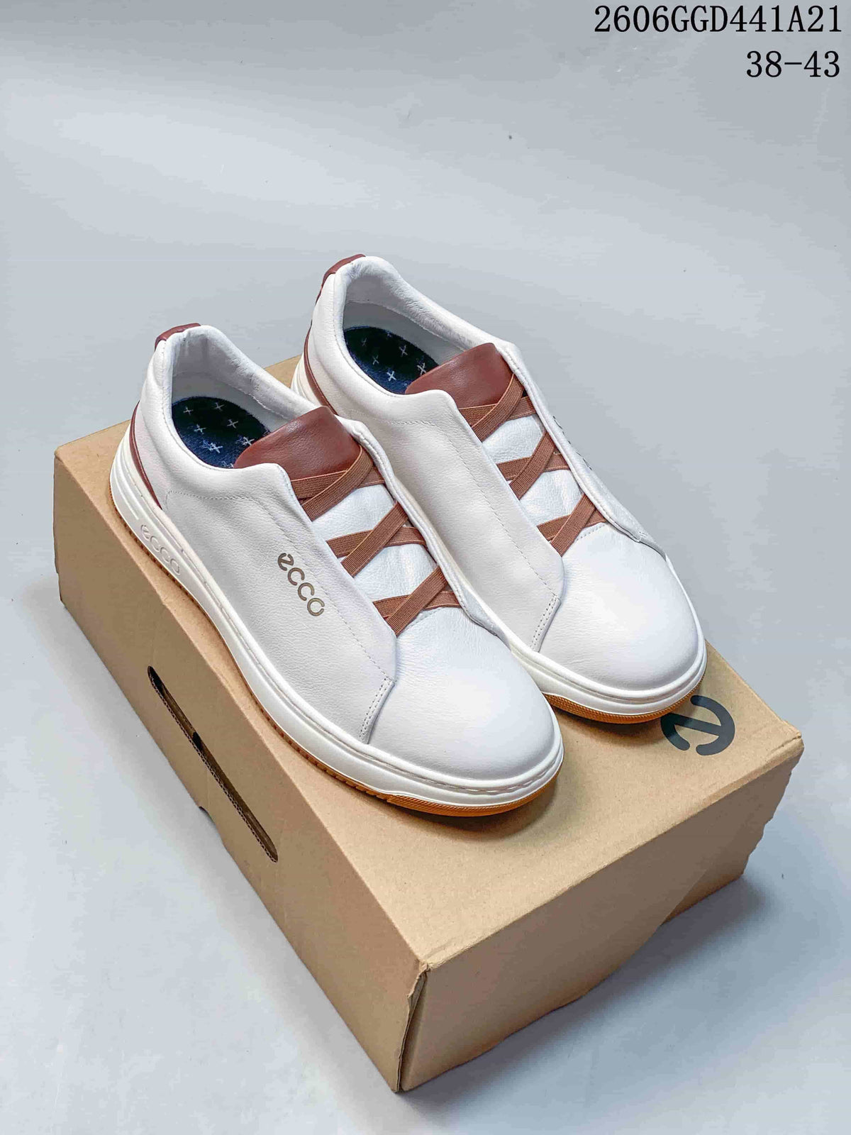 ECCO Casual Sneakers in Navy or White, Style 2606GGD441A21