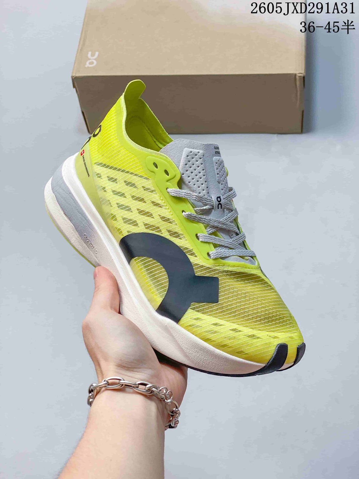 On Cloudboom Strike Racing Running Shoes – Volt Yellow