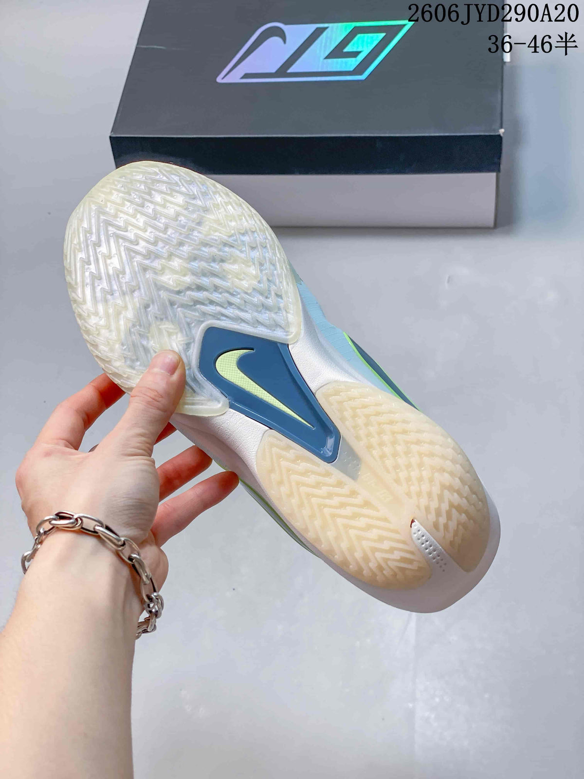 Nike Air Zoom GT Cut Basketball Shoes in Blue and Volt