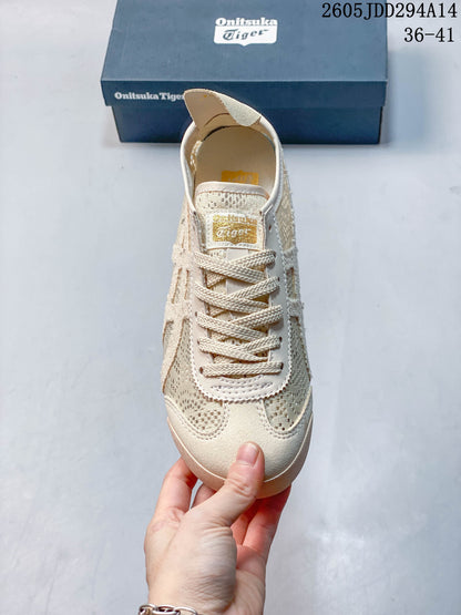 Onitsuka Tiger Mexico 66 Low-Top Sneakers in Cream