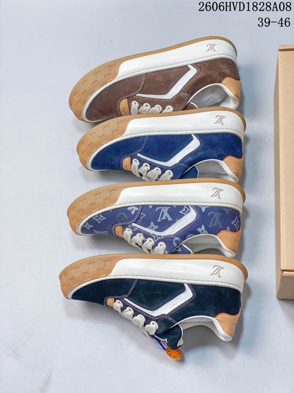 Louis Vuitton Low-Top Sneakers with Chunky Gum Sole
