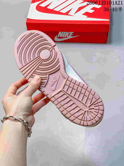 Nike Dunk Low SB Pink and White Low-Top Sneakers