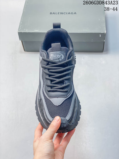 Balenciaga Gray Layered Sole Casual Running Sneakers