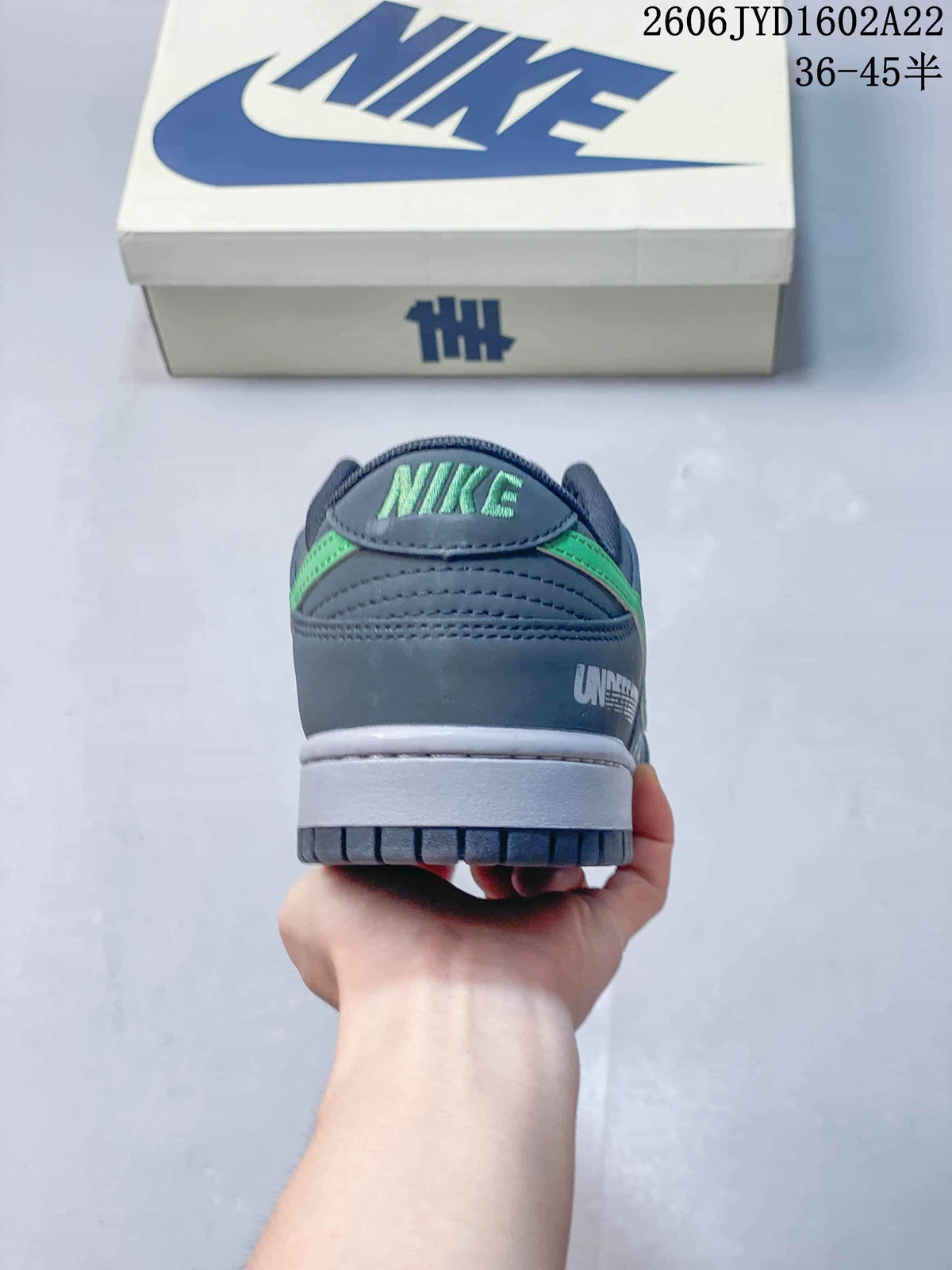 Nike SB Dunk Low x Undefeated Grey Green Sneakers