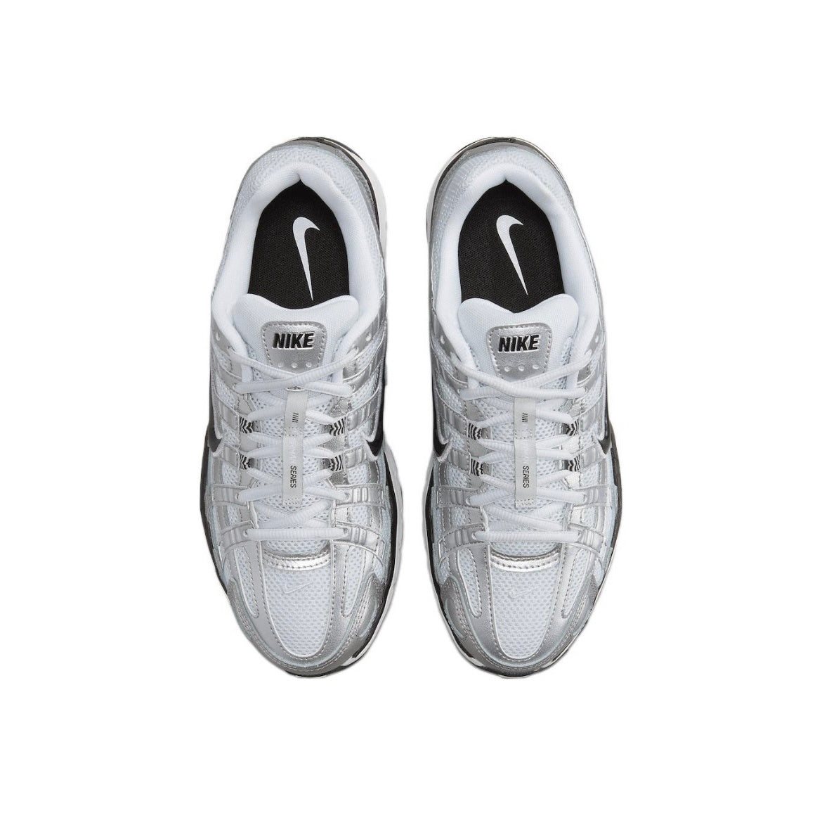 Nike P-6000 Silver Retro-Style Sneakers FD9876-101