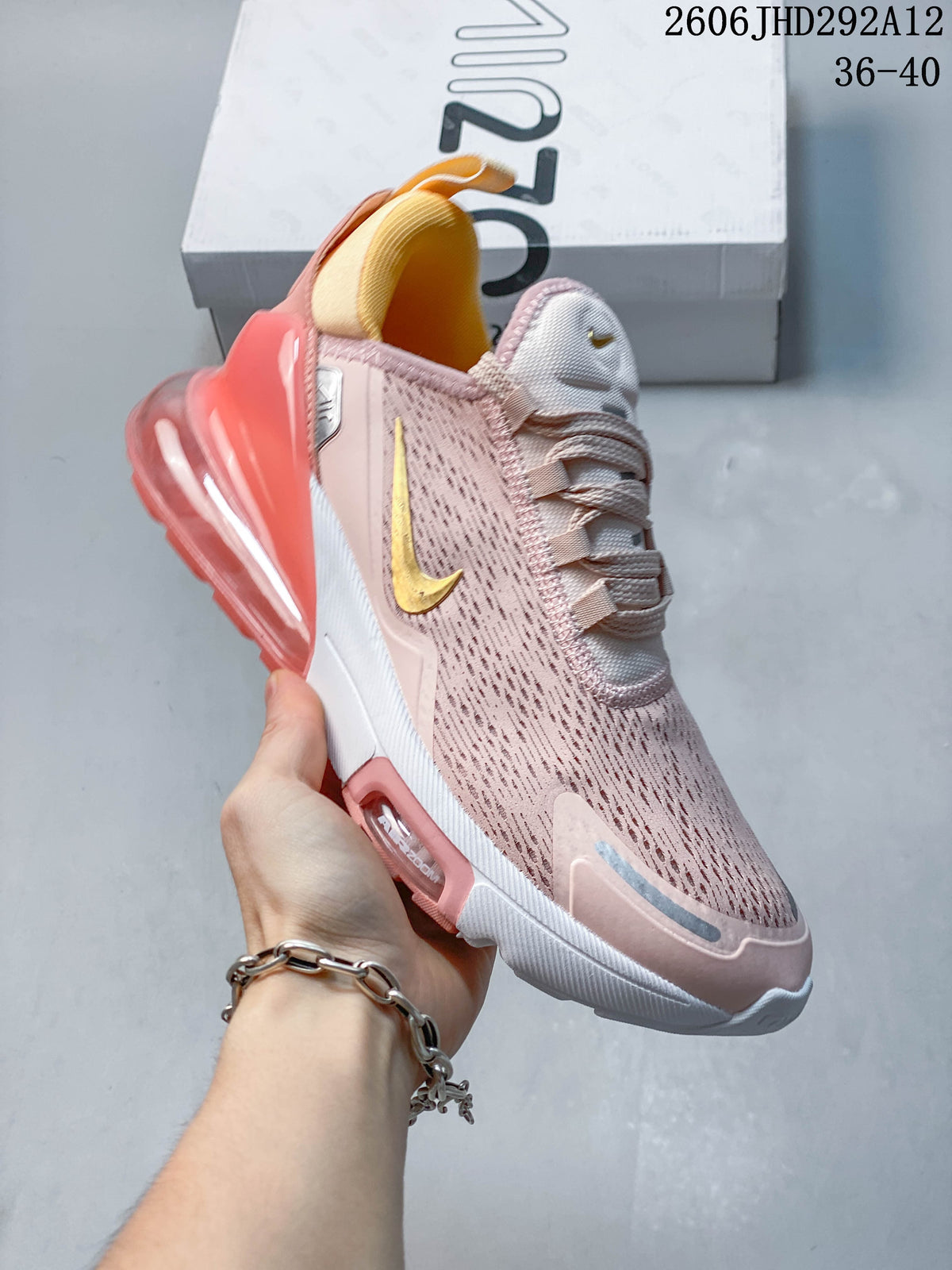 Nike Air Max 270 Sneakers in White and Multicolor