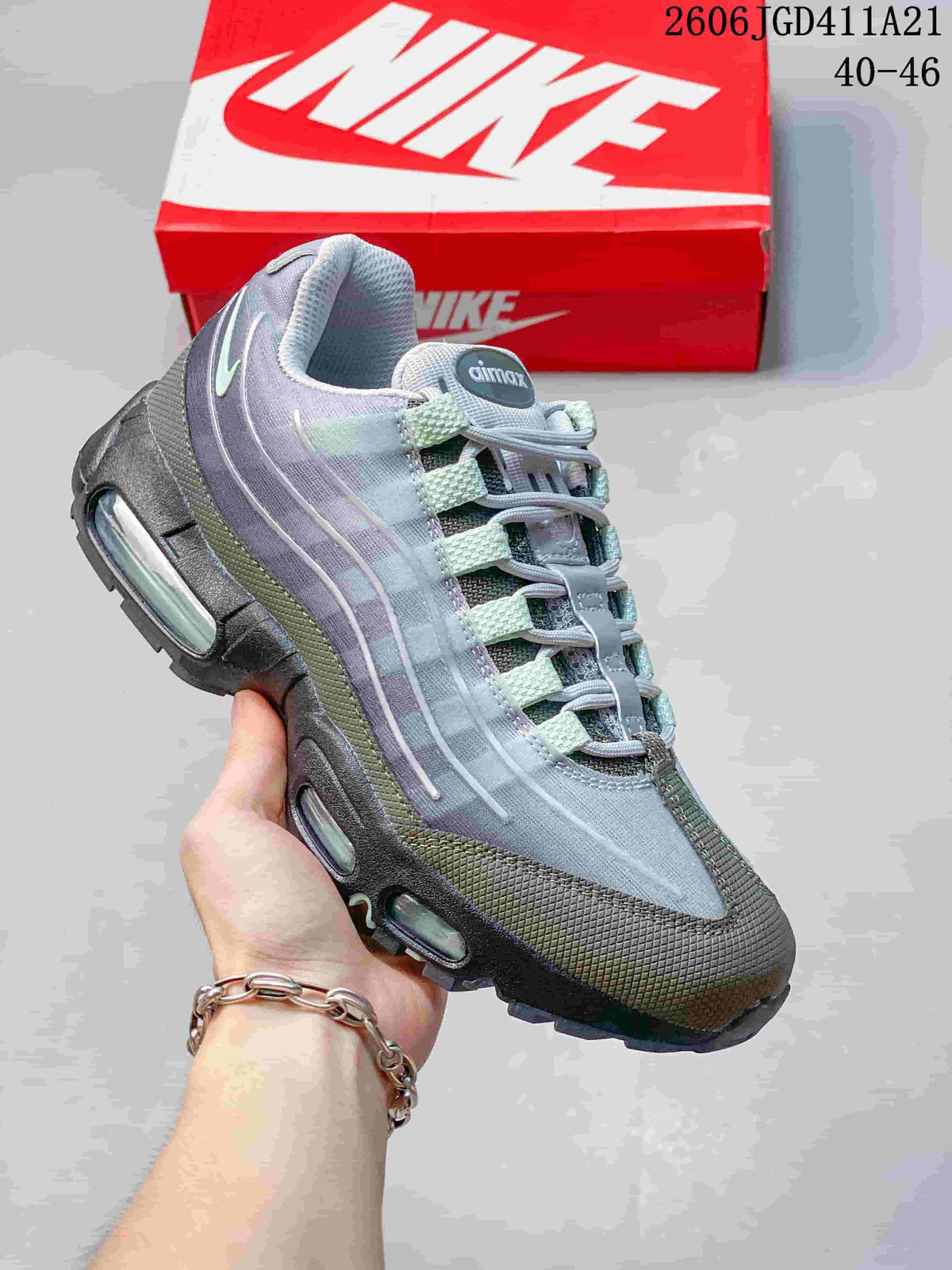 Nike Air Max 95 Sneakers in Grey and Green