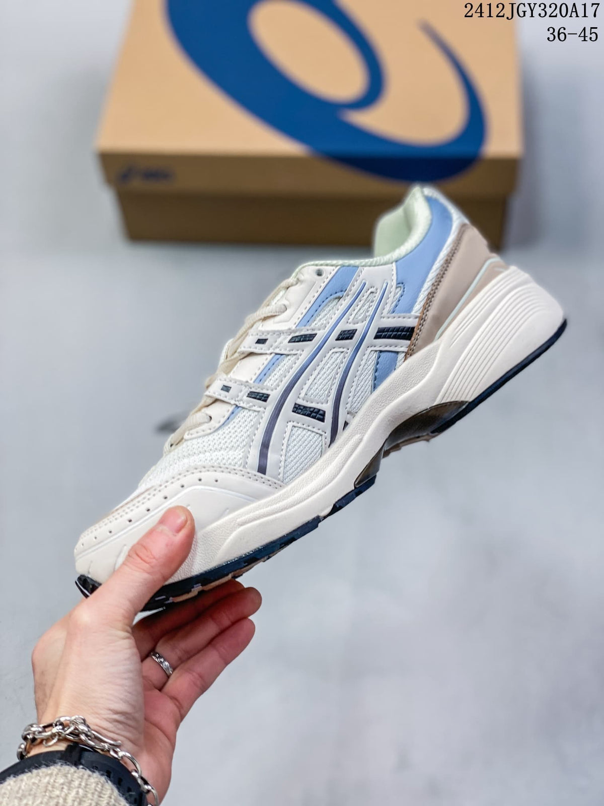 ASICS GEL-1090 White and Blue Sneakers