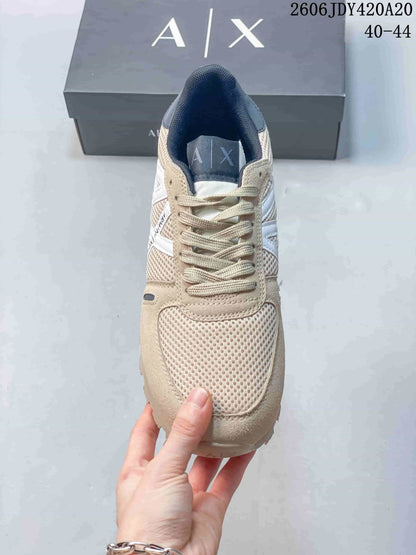 Armani Exchange Mesh Panel Sneakers Beige 06JDY420A20_002