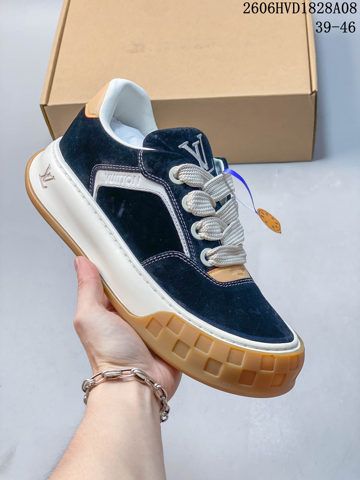 Louis Vuitton Low-Top Sneakers with Chunky Gum Sole