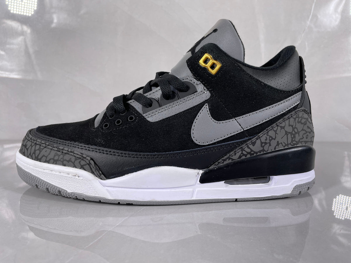 Nike Air Jordan 3 Retro Black Grey Sneakers