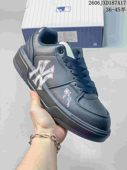 MLB Chunky Liner Denim Low-Top Sneakers, Dark Navy