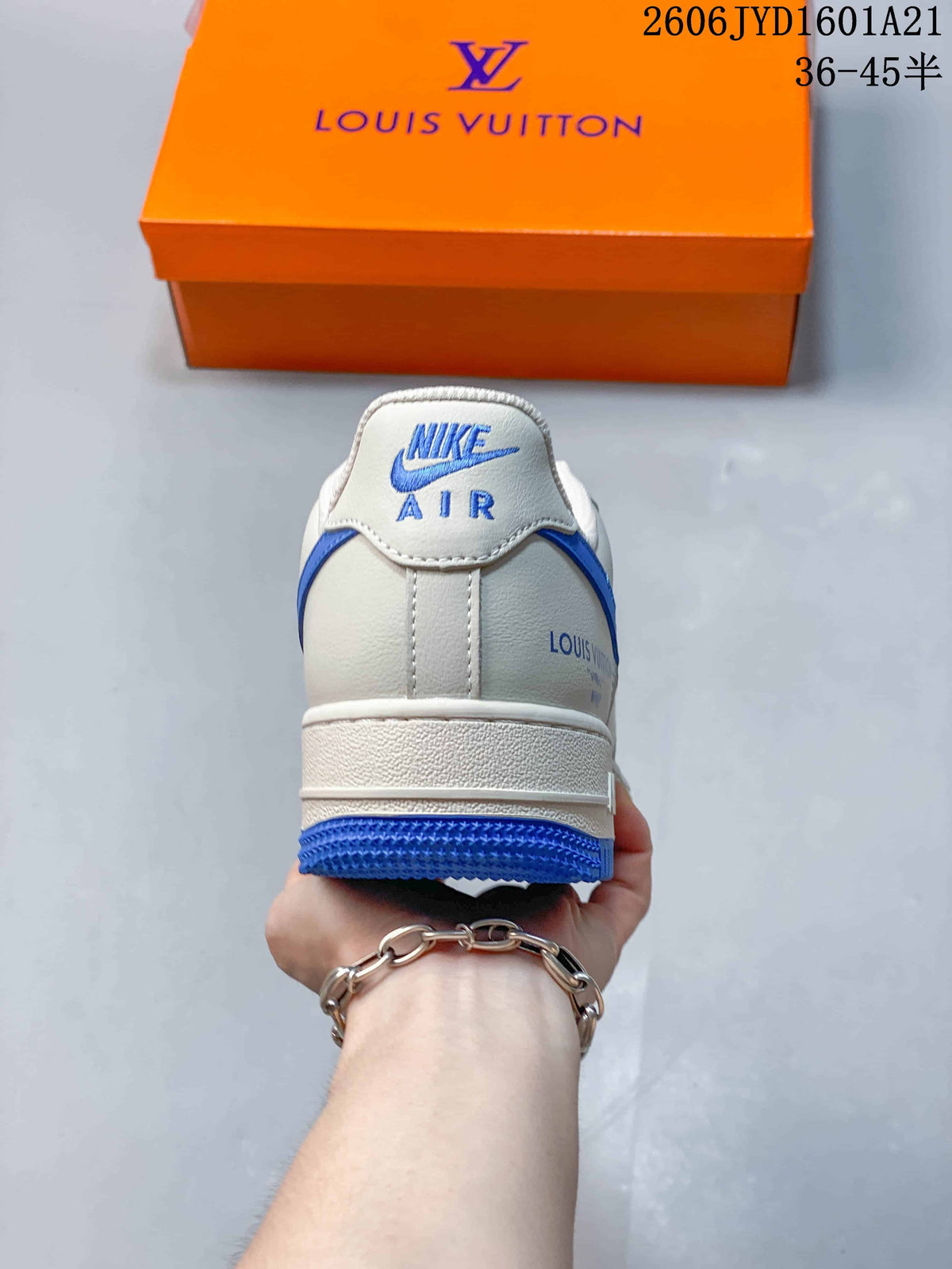 Nike Air Force 1 '07 Low White and Blue Sneakers