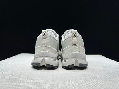 On Cloudsurfer Trail 2 Shoes in Gray and White