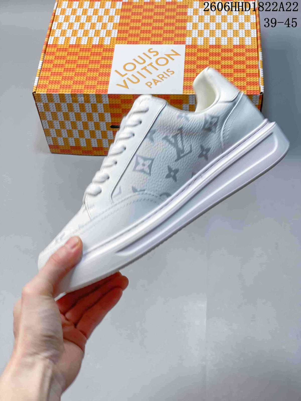 Louis Vuitton Beverly Hills White Monogram Low-Top Sneakers