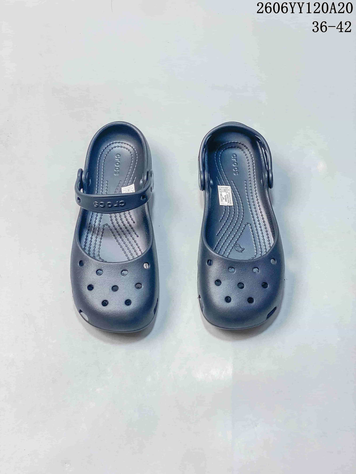 Crocs Classic Clog-Style Mary Jane in Navy