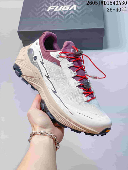 KAILAS FUGA EX3 BOA Trail Running Shoes, White and Plum
