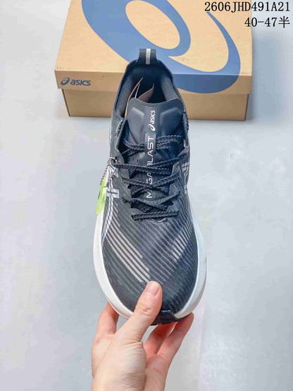 ASICS Megablast Running Shoes – Charcoal and White