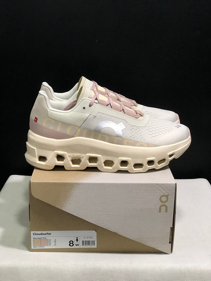 On Cloudsurfer Moonlight Pink Running Shoes