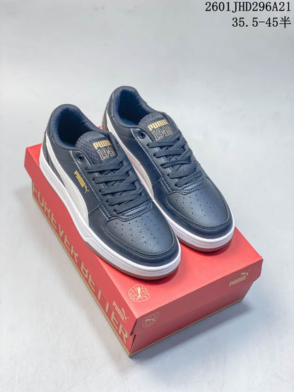 PUMA Caven 2.0 Retro Low-Top Sneakers, Navy and White