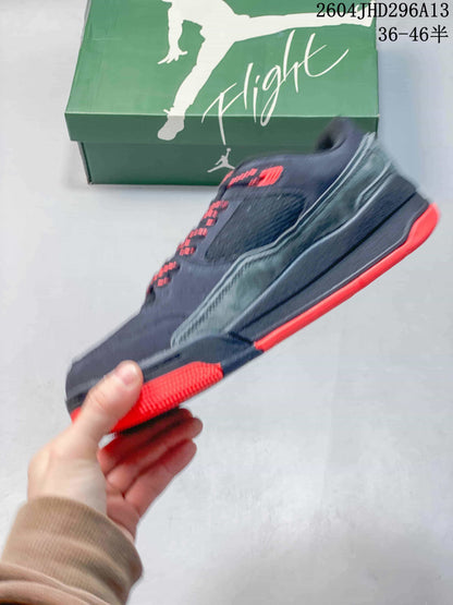 Jordan Flight Court Shoes in Navy and Red