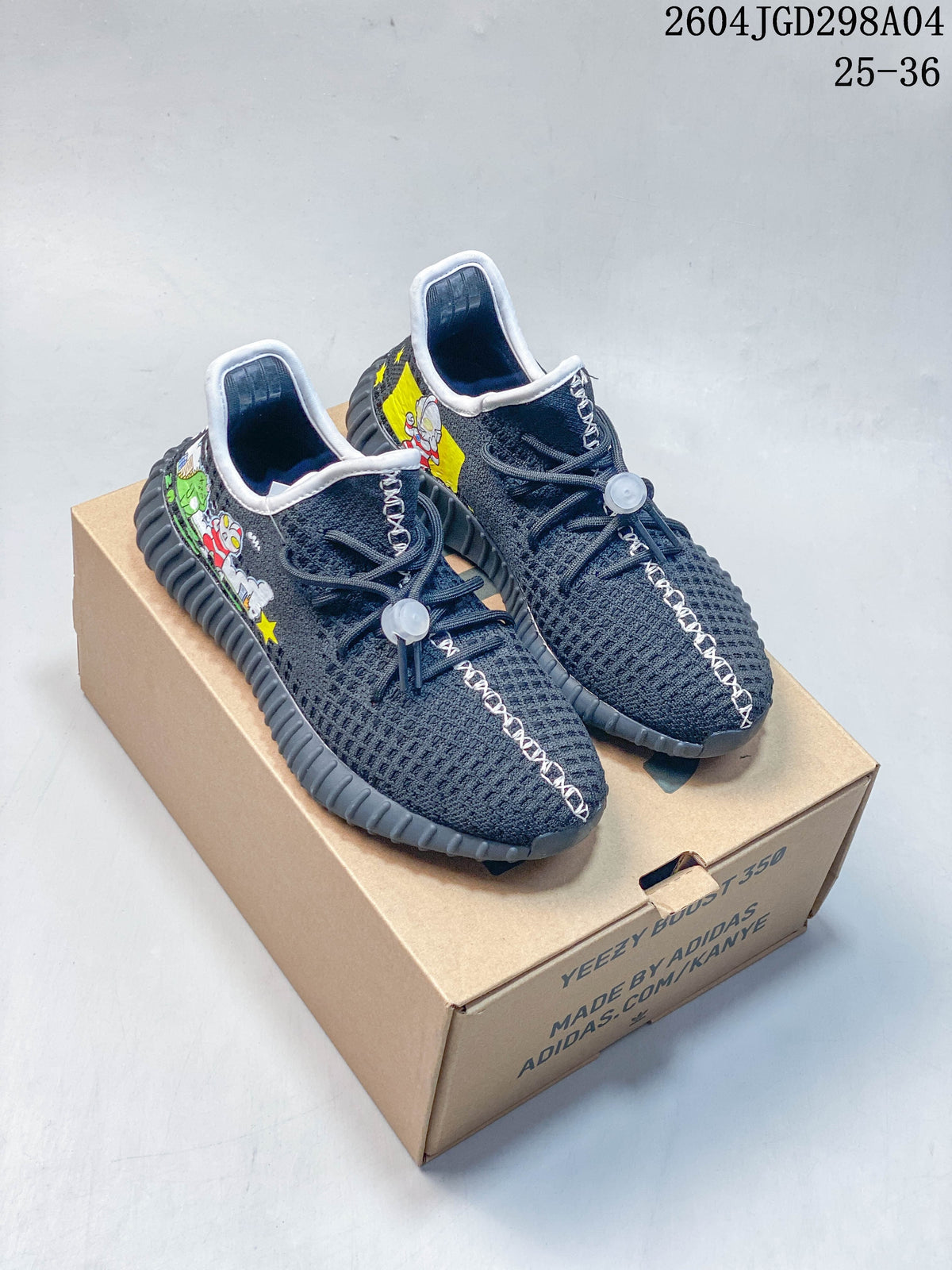 Adidas Yeezy 350 V2 Kids Sneakers with Graphic Details