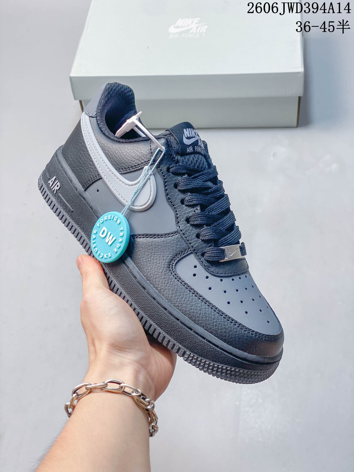 Nike Air Force 1 Low Posite Max Sneakers in Navy and Gray