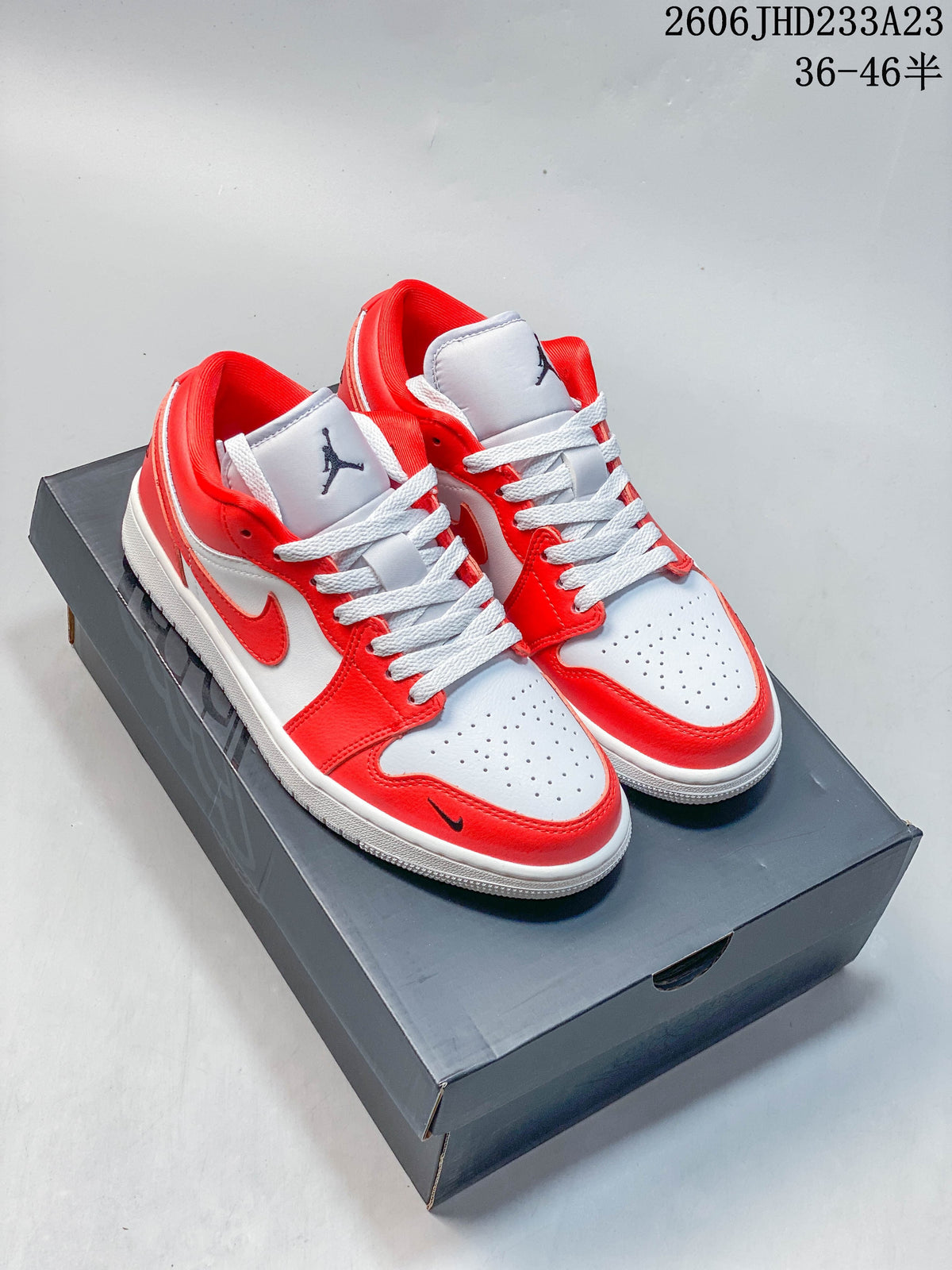 Jordan Air Jordan 1 Low Red and White Sneakers 612330ASRRY