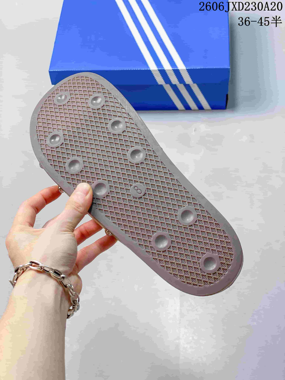 adidas Adimule Studded Mule Slides, Tan, 612400