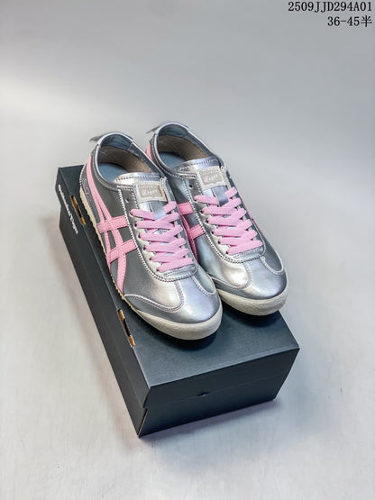 Onitsuka Tiger Mexico 66 Silver Pink Sneakers