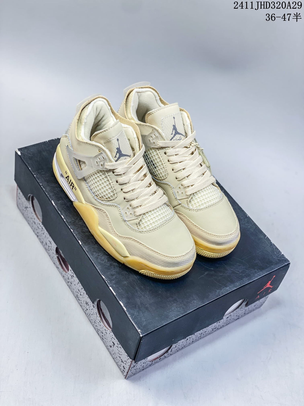 Air Jordan 4 Retro OG Cream Mid-Top Sneakers