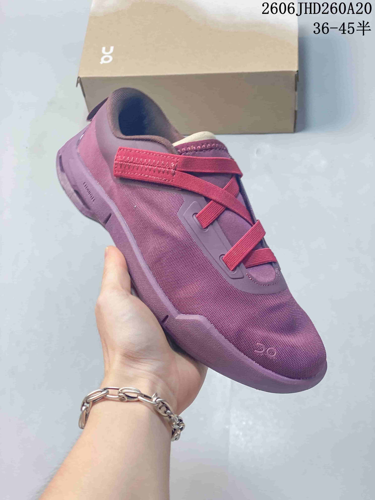 On Cloudnova Moon Women's Low-Top Running Shoes Purple Red