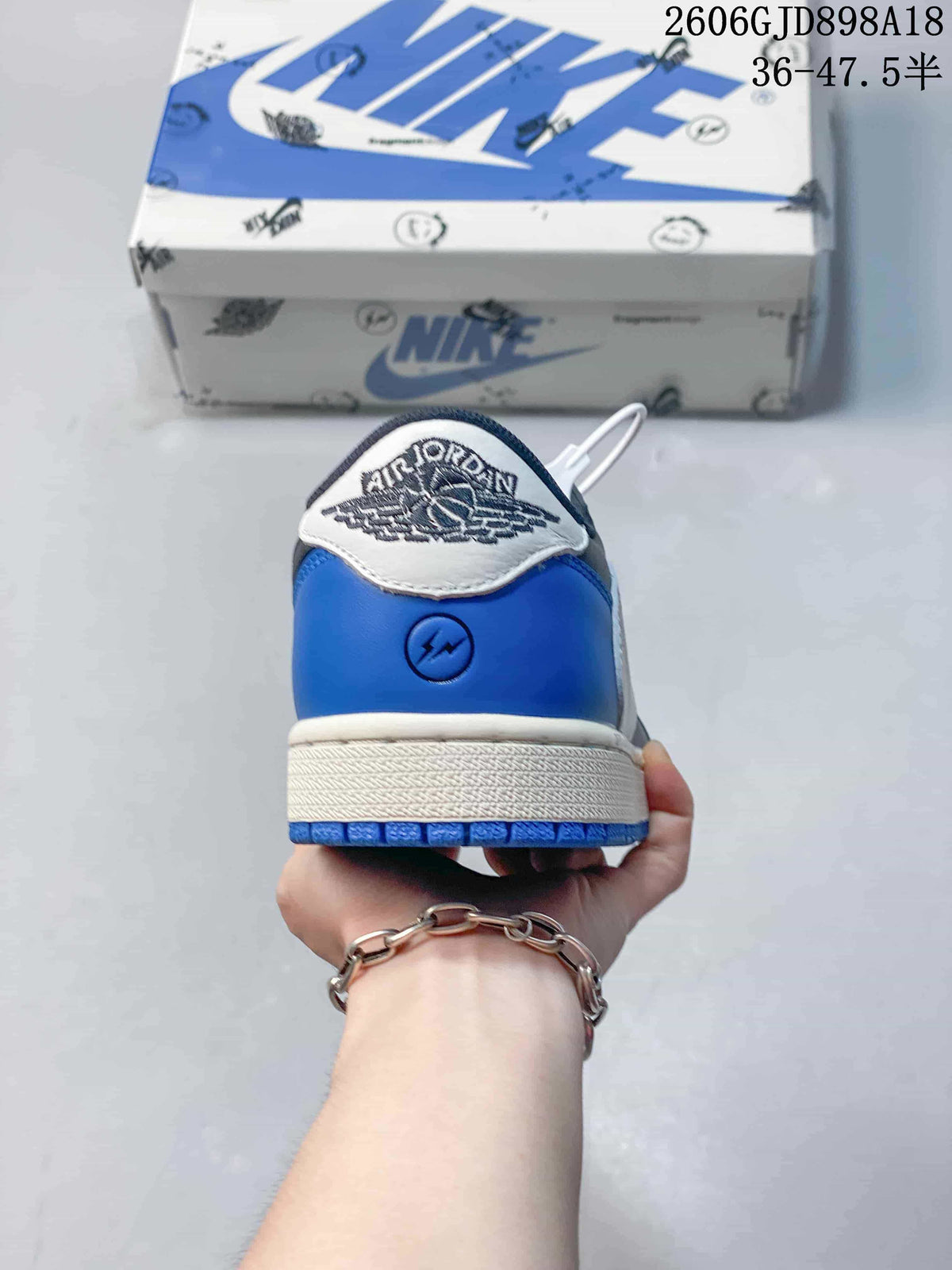 Nike Air Jordan 1 Low x Travis Scott Blue Sneakers