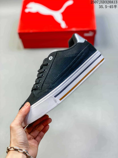 PUMA Palermo Leather Black Low-Top Sneakers