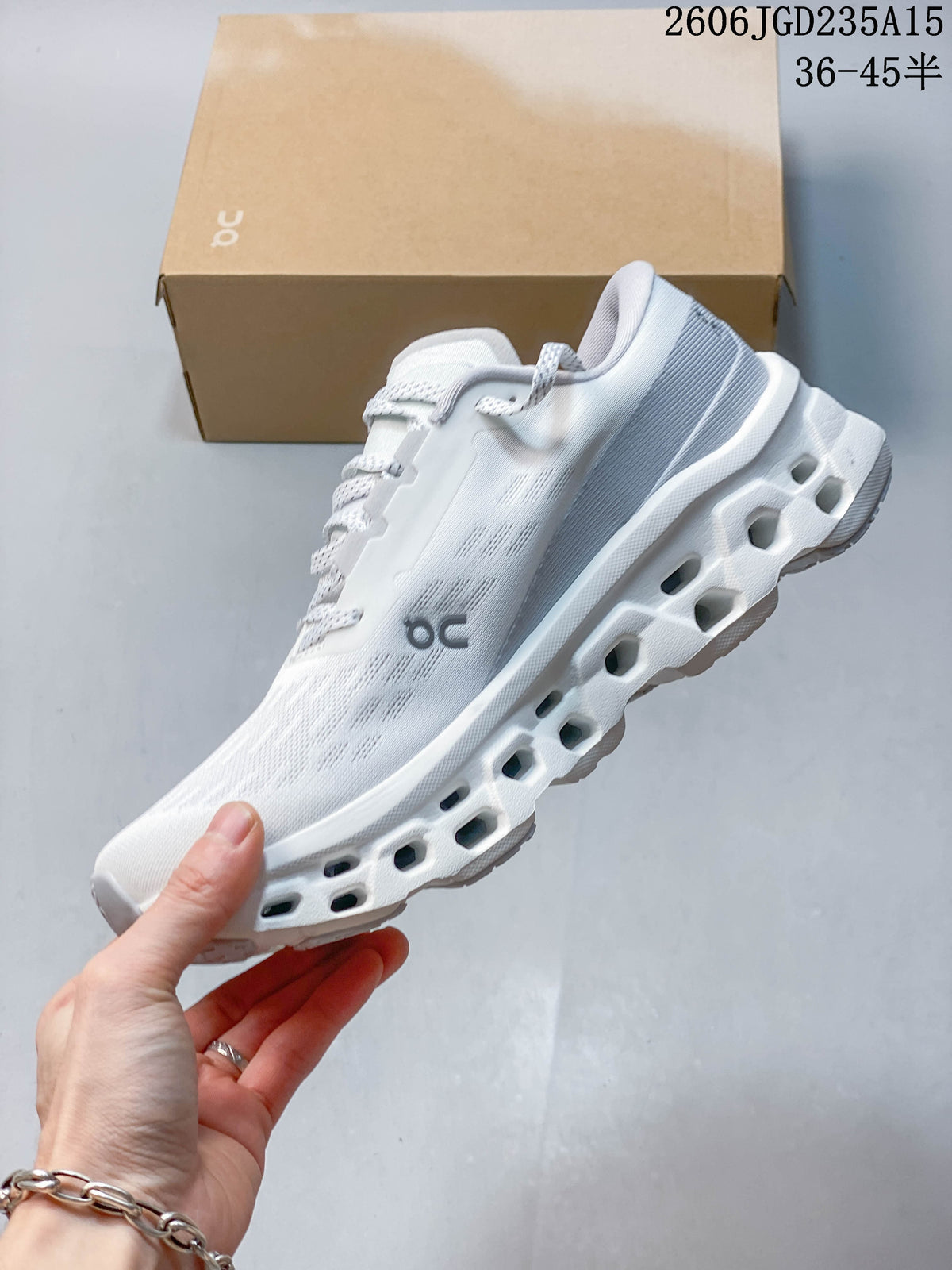 On Cloudmonster 3 White Running Sneakers