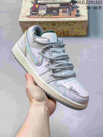 Jordan Air Jordan 1 Low Custom Graphic Sneakers
