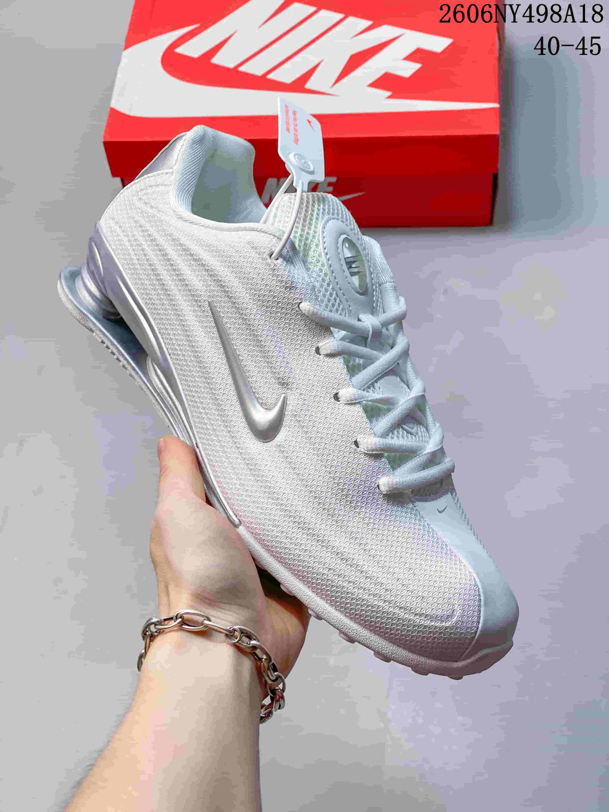 Nike Shox TL Men's Sneakers White Silver