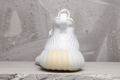 Yeezy 350 V2 White Knit Low-Top Sneakers
